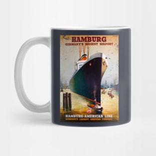 Poster Retro Ship Vintage Cruise Vessel Mug